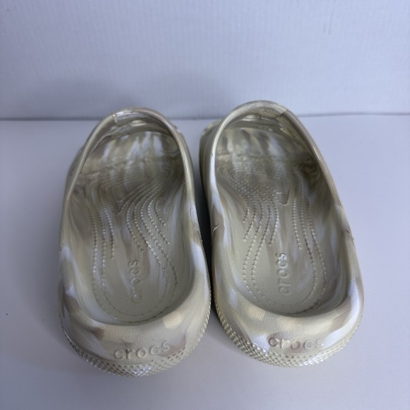 CROCS Cream and White Women's Sandals - Picture 5 of 7